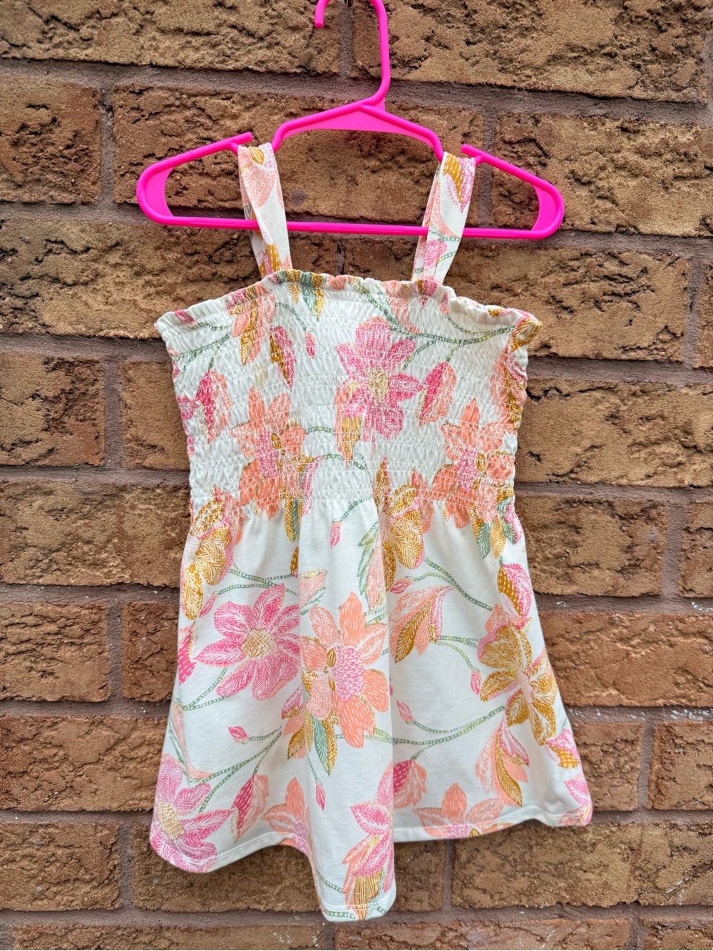 🌿10/$25 • Osh Kosh Smocked Floral Print Tank Dress